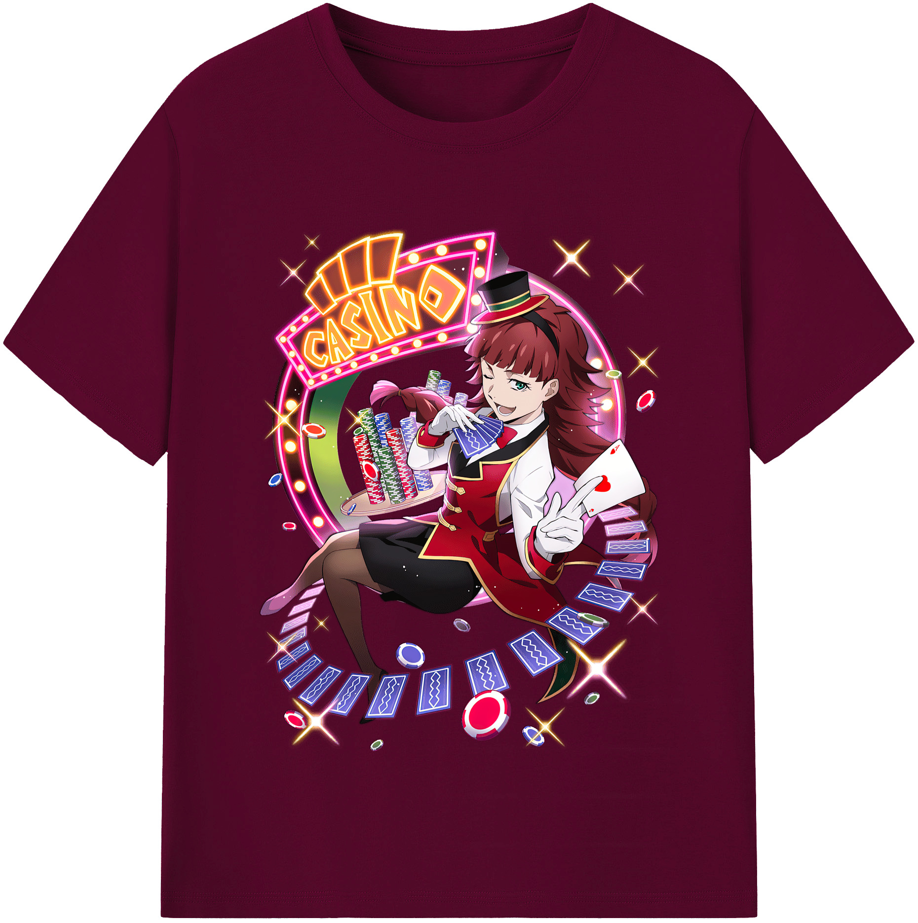 （画像用） 文豪ストレイドッグス Bungo Stray Dogs レディースカジュアルプリントTシャツ（綿100％）